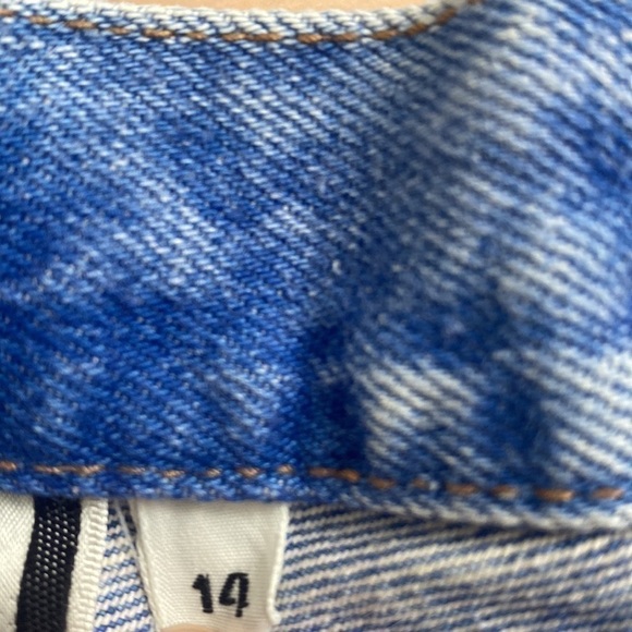 VINTAGE 80s BILL BLASS Acid Wash Super High Waisted Jeans Size 14 Hemmed - Picture 12 of 12